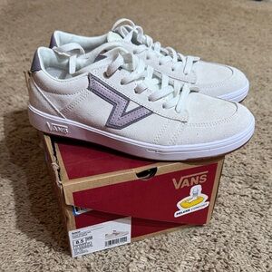 Vans Suede white/purple Casual Sneakers
